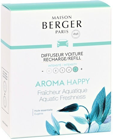 Maison Berger Paris Ανταλλακτικό Αρωματικό Αυτοκινήτου Aqua