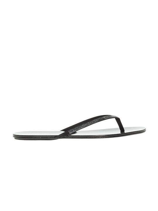 Pedro Garcia Leather Women's Flat Sandals in Black Color