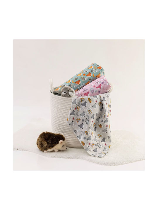 Borea Fox Baby Sheets Set Cradle Cotton Turquoi...