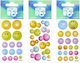 Sticker Boo Sticker Boo Kinderhandwerkskunst Mehrfach Aufkleber Verschiedene Designs 1St