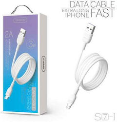 Tranyoo Regular USB 2.0 σε micro USB 3m Λευκό