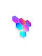 Tracer Bluetooth Decorative Lamp with RGB Lighting Hexagon LED Multicolour