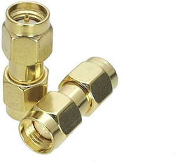 Gold Plated Rp-sma Male To Rp-sma Female Adapter