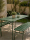 Set Sala De Mese Pentru Exterior 3 Piese Verde