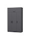 Ușă triplă Dulap de Haine Minar Anthracite 135x52x235cm