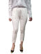 Dama Tesatura Pantaloni Alb