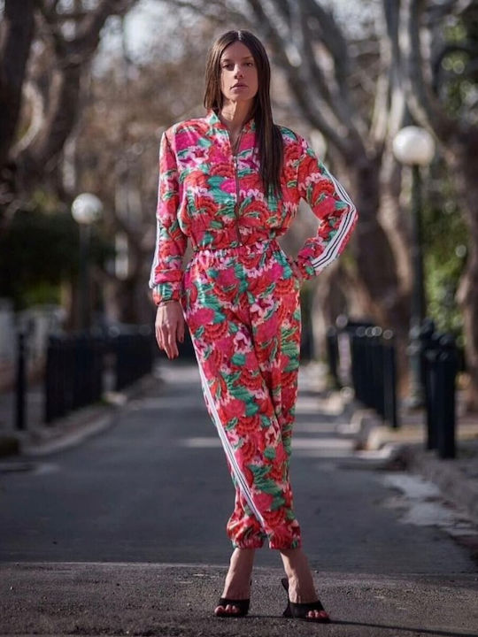 Innocent Femei Satin Pantaloni cu Elastic cu Croială Normală Floral