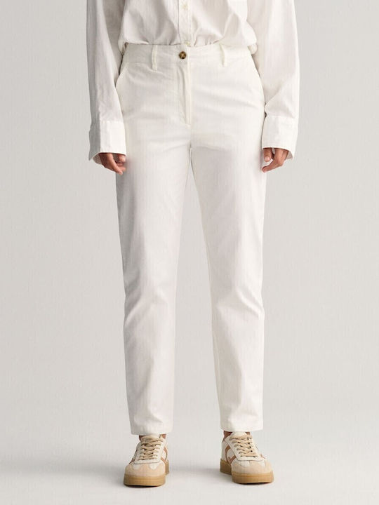 Gant Women's High-waisted Chino Trousers Slim F...