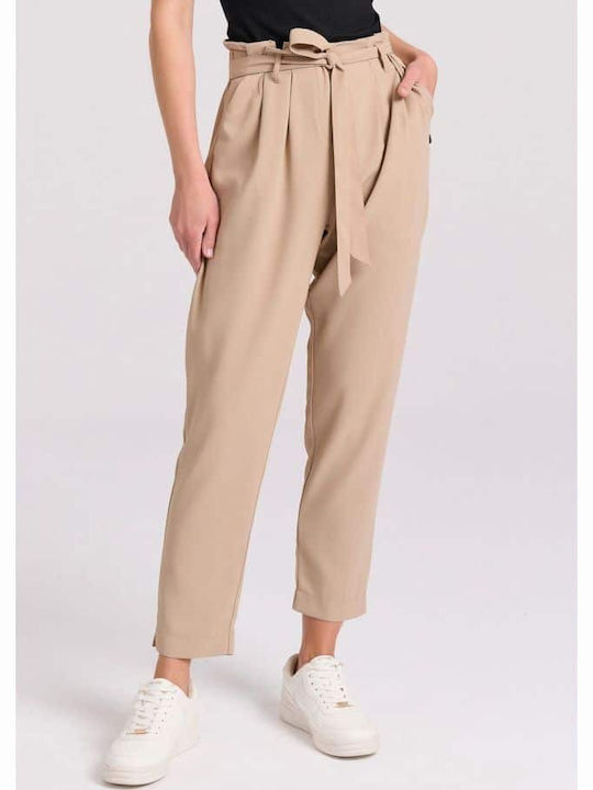 Funky Buddha Dama Tesatura Pantaloni cu Elastic...
