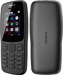 Nokia 106 (2018) Dual SIM Κινητό με Κουμπιά (Αγγλικό) Μαύρο Nokia 106 (2018) Dual SIM Κινητό με Κουμπιά (Αγγλικό) Μαύρο
