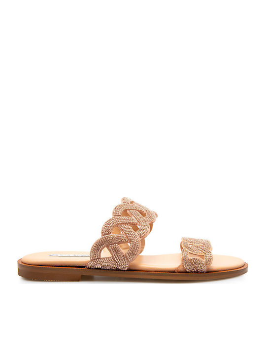 Sofia Manta Leather Women's Flat Sandals in Pin...