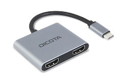 Dicota Stație de andocare cu USB-C HDMI 4K PD (D32063)