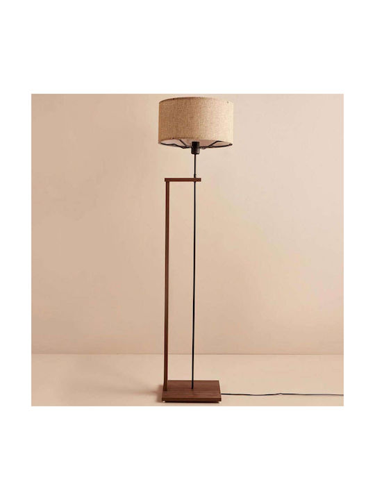 Opviq Floor Lamp H150xW38cm. with Socket for Bulb E27 Beige