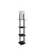 Opviq Floor Lamp H135xW21cm. with Socket for Bulb E27 Black