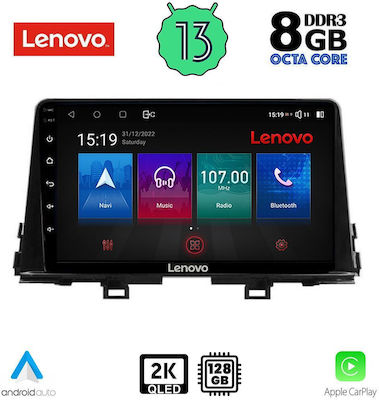 Lenovo Ηχοσύστημα Αυτοκινήτου για Kia Picanto 2021> (Bluetooth/USB/AUX/WiFi/GPS/Apple-Carplay/Android-Auto) με Οθόνη Αφής 9"