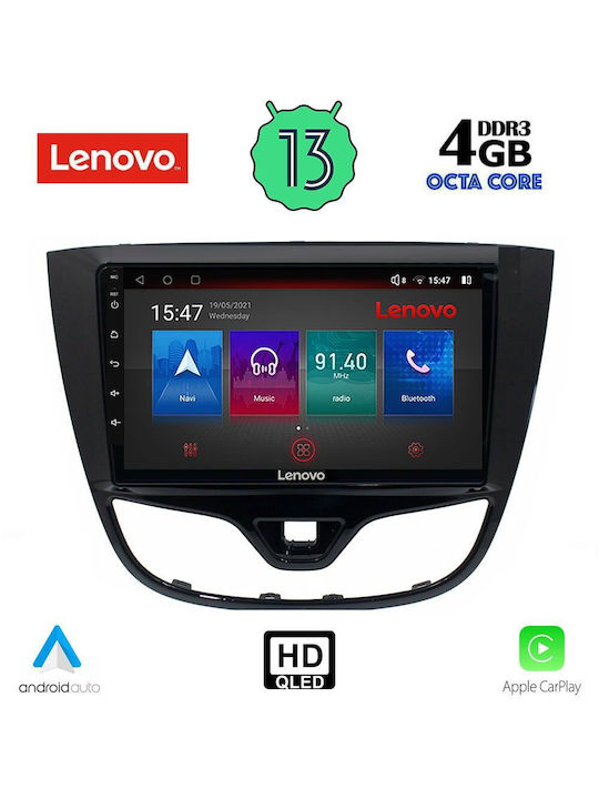 Lenovo Car-Audiosystem für Opel Karl 2014-2019 (Bluetooth/USB/AUX/WiFi/GPS/Apple-Carplay/Android-Auto) mit Touchscreen 10"