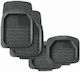 AMiO Set of Front and Rear Mats Universal 4pcs Tray Type Black