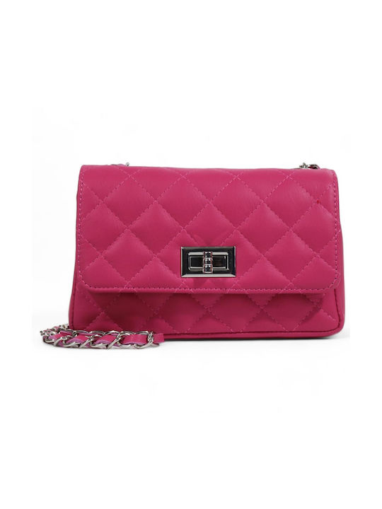 Pierre Cardin Leather Women's Bag Crossbody Fuchsia