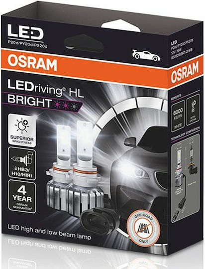 Osram Lamps Car H10 / HB3 LED 6000K Cold White 12V 19W 1pcs