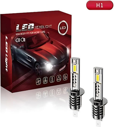 Lamps Car H1 Canbus LED 6000K Cold White 9-30V 70W 1pcs