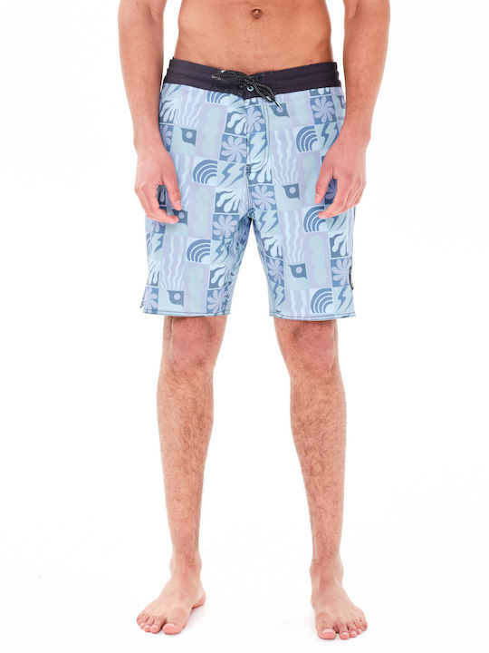 Emerson Men's Swimwear Bermuda Light Blue with Patterns