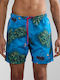 Men's Swimwear Shorts Oceanblue with Patterns