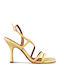 Leder Sandalen Gelb