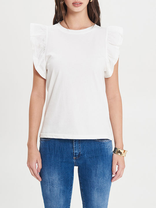 Rinascimento Γυναικείο T-shirt Λευκό