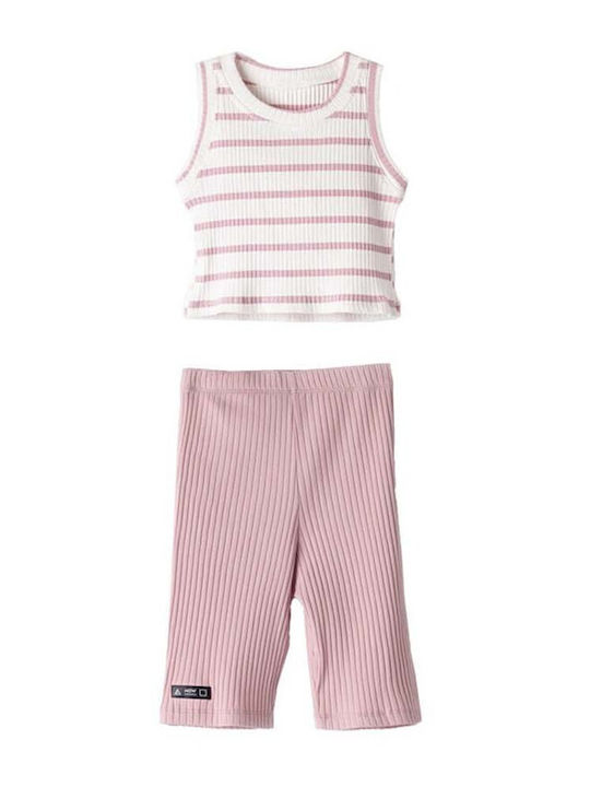 Εβίτα Kinder Set mit Leggings Sommer 2Stück Lilac