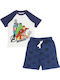 Kinder-Set mit Shorts Sommer 2Stück Dark Blue