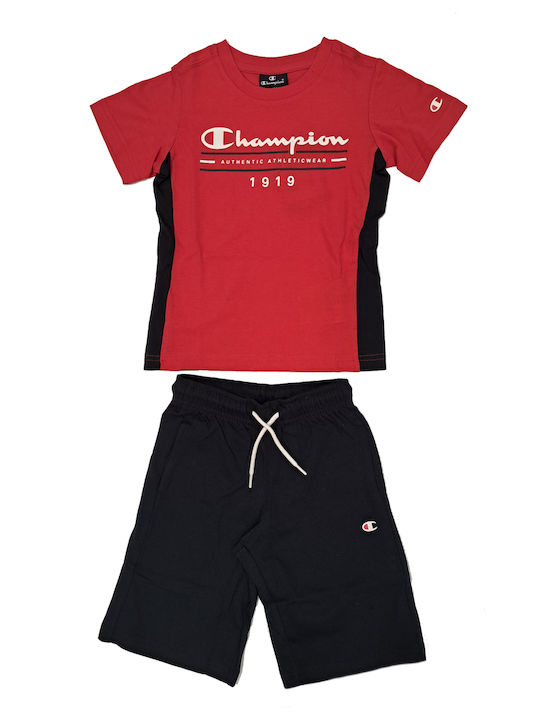 Champion Kinder Set mit Shorts Sommer 2Stück Red
