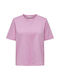Only Γυναικείο T-shirt Ροζ
