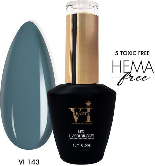 Beauty VI Хибриден Лак за Нокти Petrol Grey 15мл 1бр