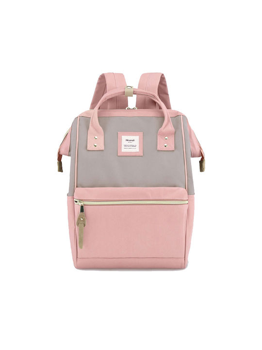 Himawari Weiblich Stoff Rucksack Wasserdicht mit USB-Anschluss Rosa