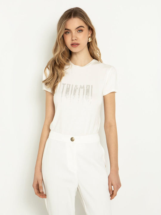 Toi&Moi Γυναικείο T-shirt Λευκό