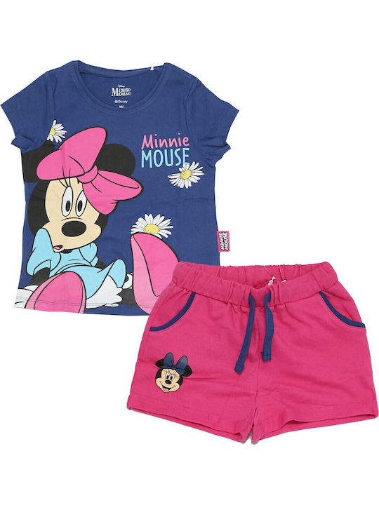 Set pentru copii cu șorturi Vară 2buc Dark Blue Minnie Mouse