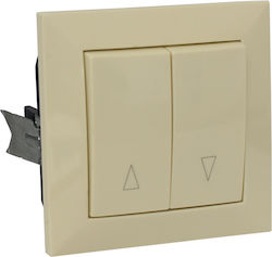 Adeleq Knopf Rolltor in Beige Farbe 15-082