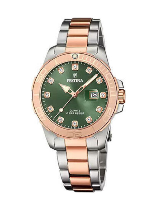Festina Ceas de Damă cu Rose Gold / Rose Gold B...