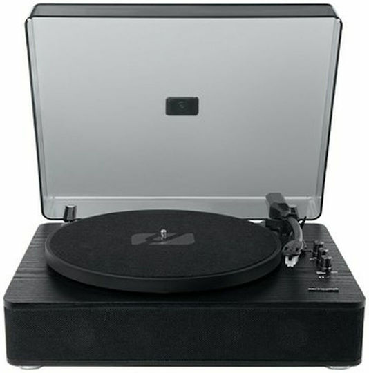 Muse MT-106 WB Turntables with Preamp and Built-in Speakers Black