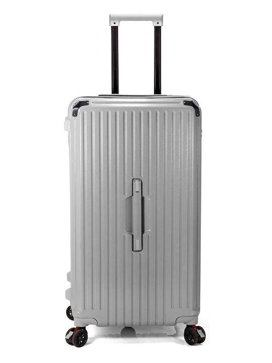 Benzi Medium Hard Gray Suitcase With 4 Wheels Height 62cm