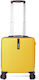 Benzi Βαλίτσα Ταξιδιού Καμπίνας Κίτρινο με 4 Ρόδες Ύψους 44εκ.