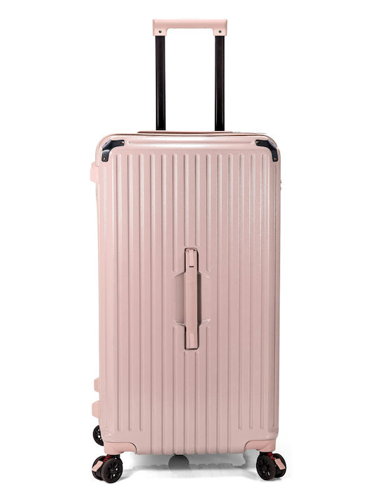 Benzi Medium Hard Pink Travel Suitcase with 4 W...