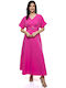 RichgirlBoudoir Summer Midi Dress Fuchsia