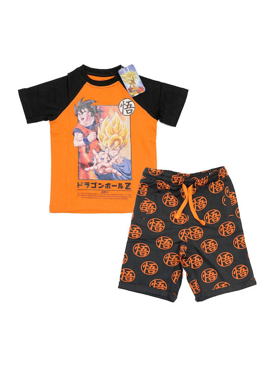 Toei Animation Kinderbekleidungsset mit Shorts Orange 2Stücke Toei Animation Kinderbekleidungsset mit Shorts Orange 2Stücke