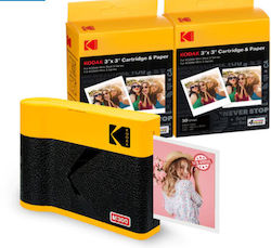 Kodak Instant Φωτογραφική Μηχανή Mini 3 Era Yellow 3x3 + 60sheets + Accesory Kit Yellow