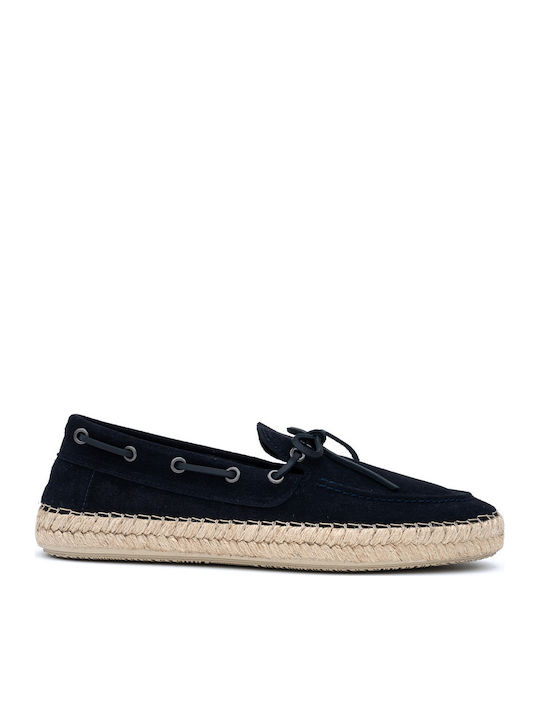 Wildleder Herren Mokassins in Blau Farbe