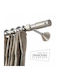 Aslanis Home Metallic Curtain Pole Lemon Double with Rod Φ25mm 160cm Lemon