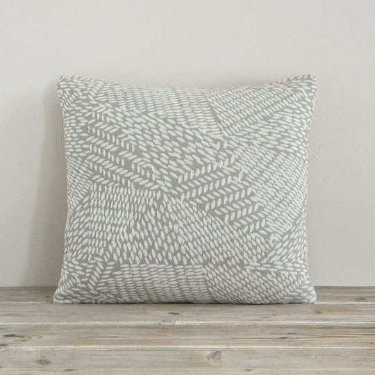 Nima Sofa Cushion Basida 100 Percent Cotton Gray 45x45cm