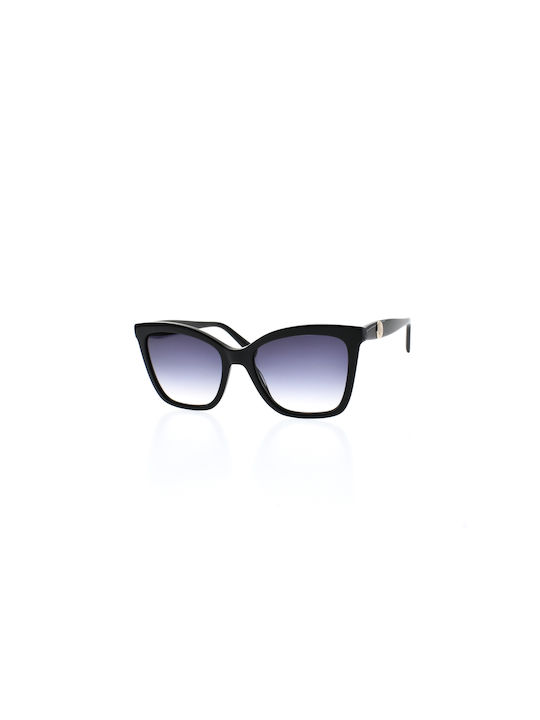 Longchamp Women's Sunglasses with Black Plastic Frame and Gray Gradient Lens LO742S 001