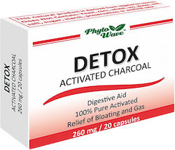 Phyto Wave Detox Активен Въглен 260mg 20 Капсули Phyto Wave Detox Активен Въглен 260mg 20 Капсули